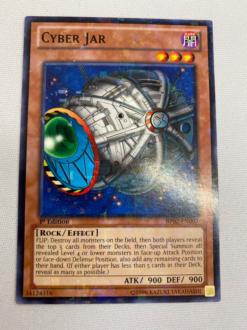 Yugioh Cyber Jar  BP02-EN007  1st Edition Mosaic Rare NM