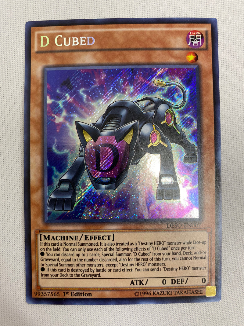 Yugioh D Cubed DESO-EN007 Secret Rare 1st Edition NM