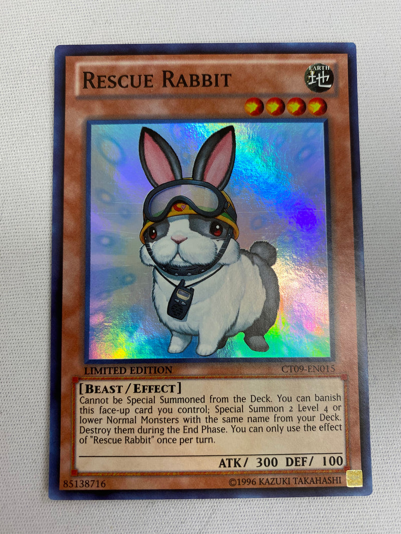 Yugioh Rescue Rabbit CT09-EN015 Limited Edition Super Rare NM Yugioh Rescue Rabbit CT09-EN015 Limited Edition Super Rare NM