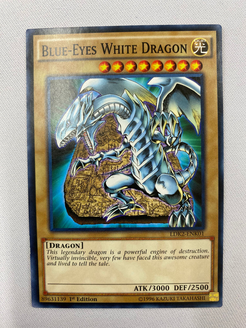 Yugioh Blue-Eyes White Dragon  LDK2-ENK01  Common 1st Edition NM