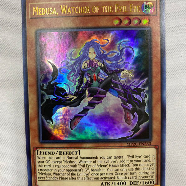 Yugioh Medusa, Watcher of the Evil Eye MP20-EN233 Ultra Rare 1st Editi Yugioh Medusa, Watcher of the Evil Eye MP20-EN233 Ultra Rare 1st Editi