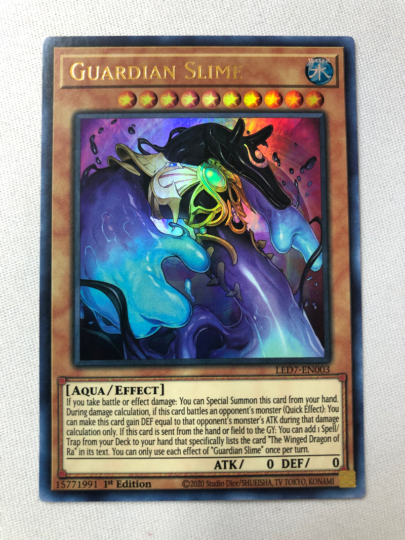 Yugioh Guardian Slime LED7-EN003 Ultra Rare 1st Edition Near Mint