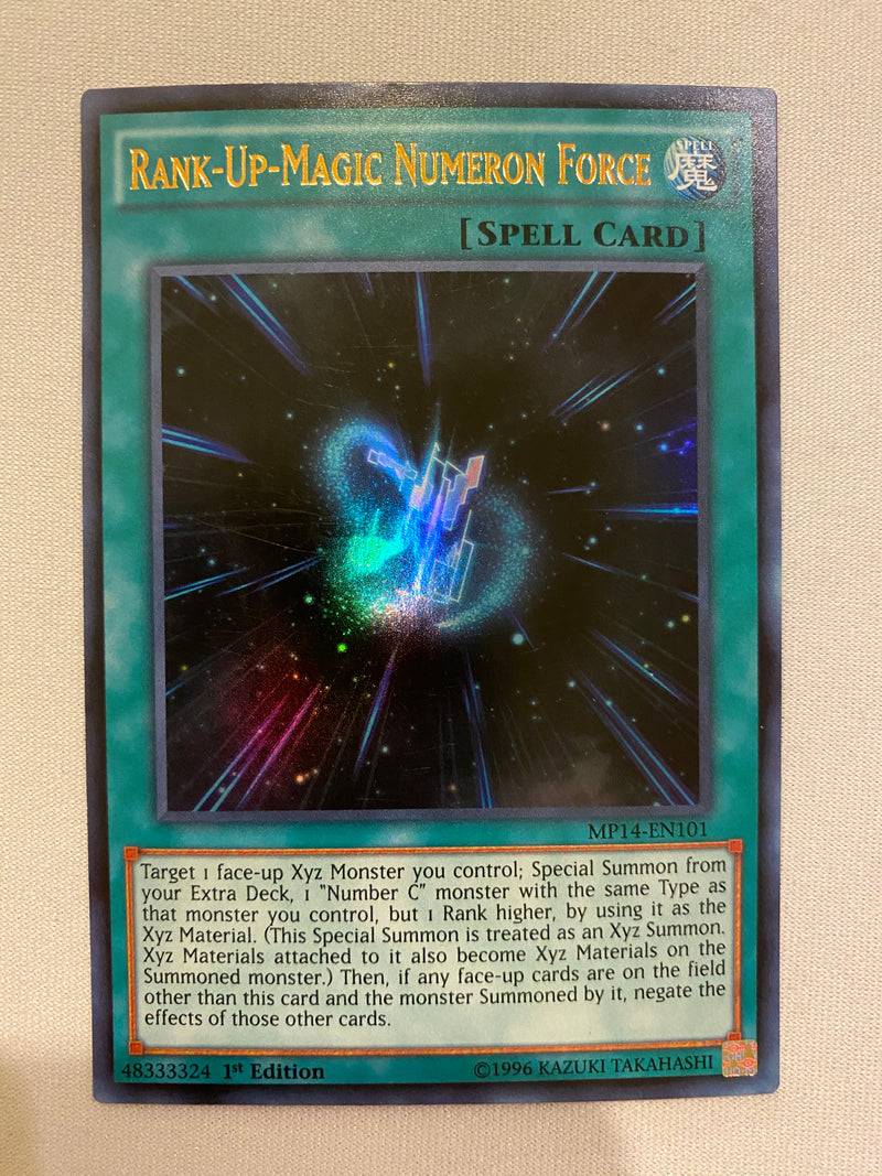 Yugioh Rank-Up-Magic Numeron Force MP14-EN101  Ultra Rare NM