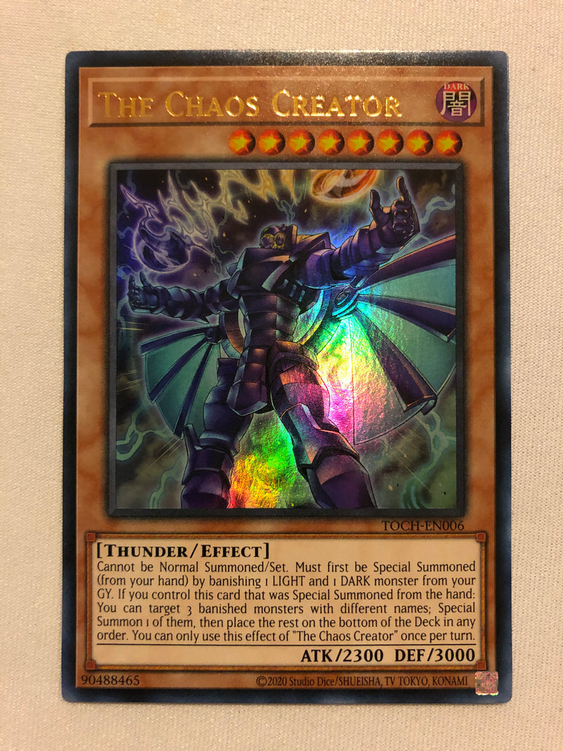 Yugioh The Chaos Creator TOCH-EN006 Ultra Rare Unlimited Edition Near Mint