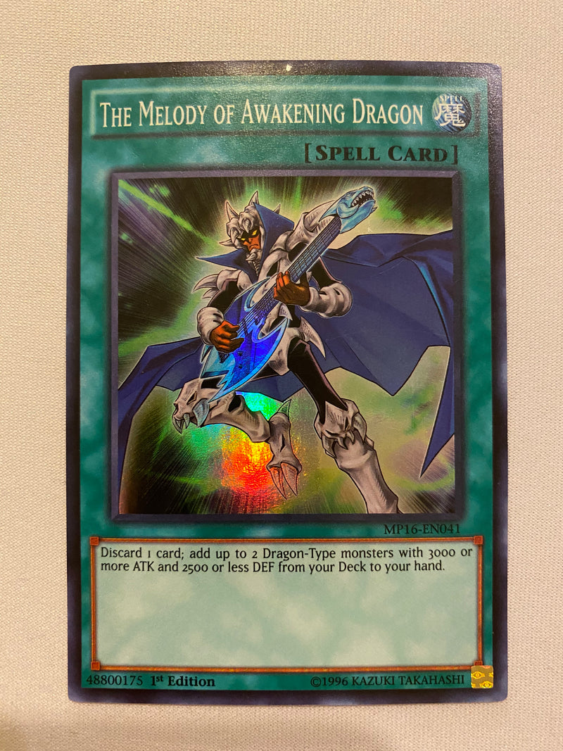 Yugioh  The Melody of Awakening Dragon MP16-EN041 Super Rare Near Mint