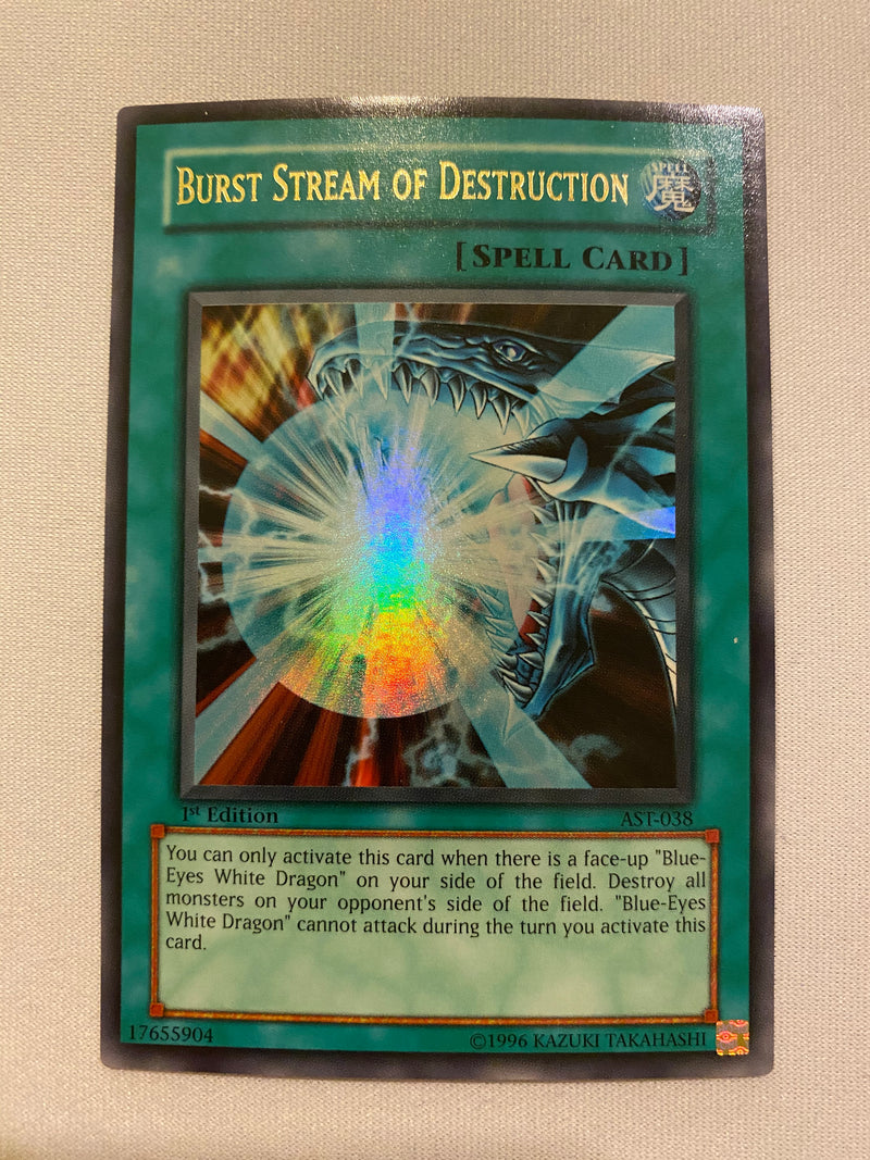 Yugioh Burst Stream of Destruction  AST-038 1st Edition  Ultra Rare Near Mint