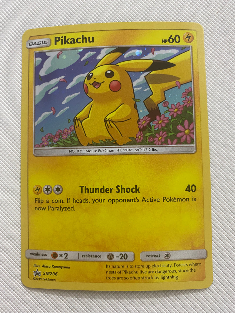 Pikachu  SM206  Holo Promo Pokemon Card Near Mint
