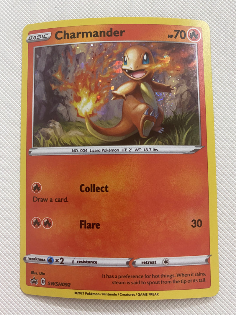 Charmander SWSH092 Black Star Promos Holo Promo Pokemon Card Naer Mint