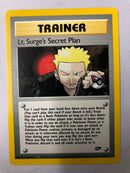 Lt. Surge's Secret Plan 107/132 Gym Heroes Rare Unlimited Pokemon Card NM