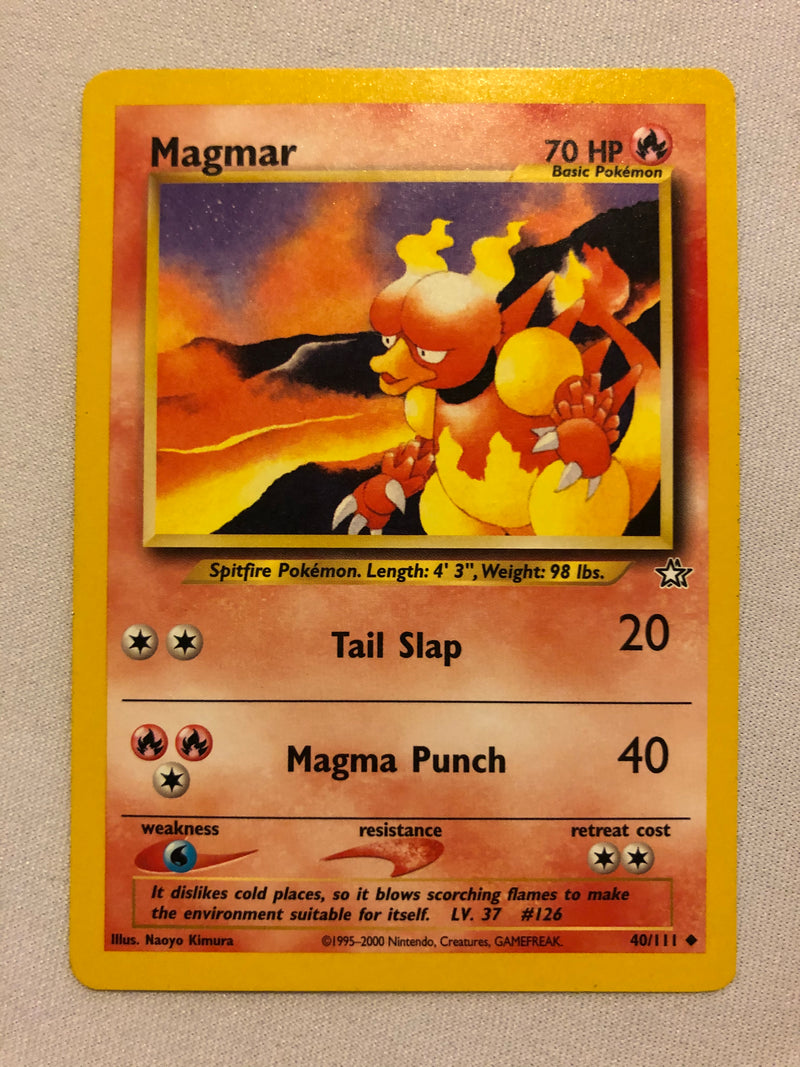 Magmar 40/111 Uncommon Pokemon Card Near Mint