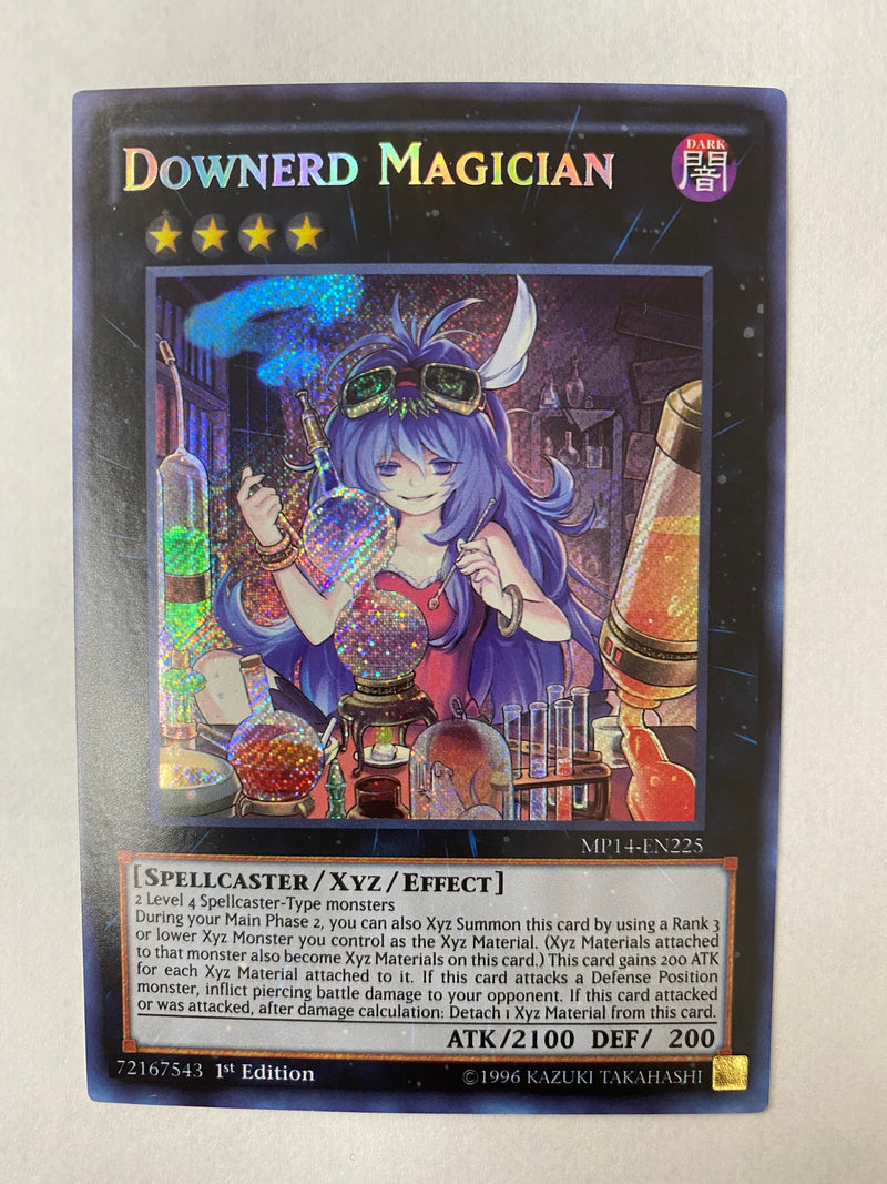 Yugioh Downerd Magician MP14-EN225 1st Edition Secret Rare NM