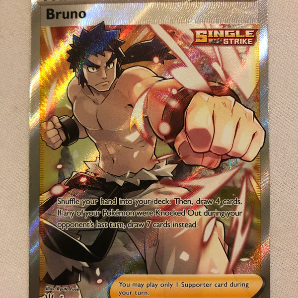 Bruno 158/163 Holo Rare Battle Styles Pokemon Card Near Mint