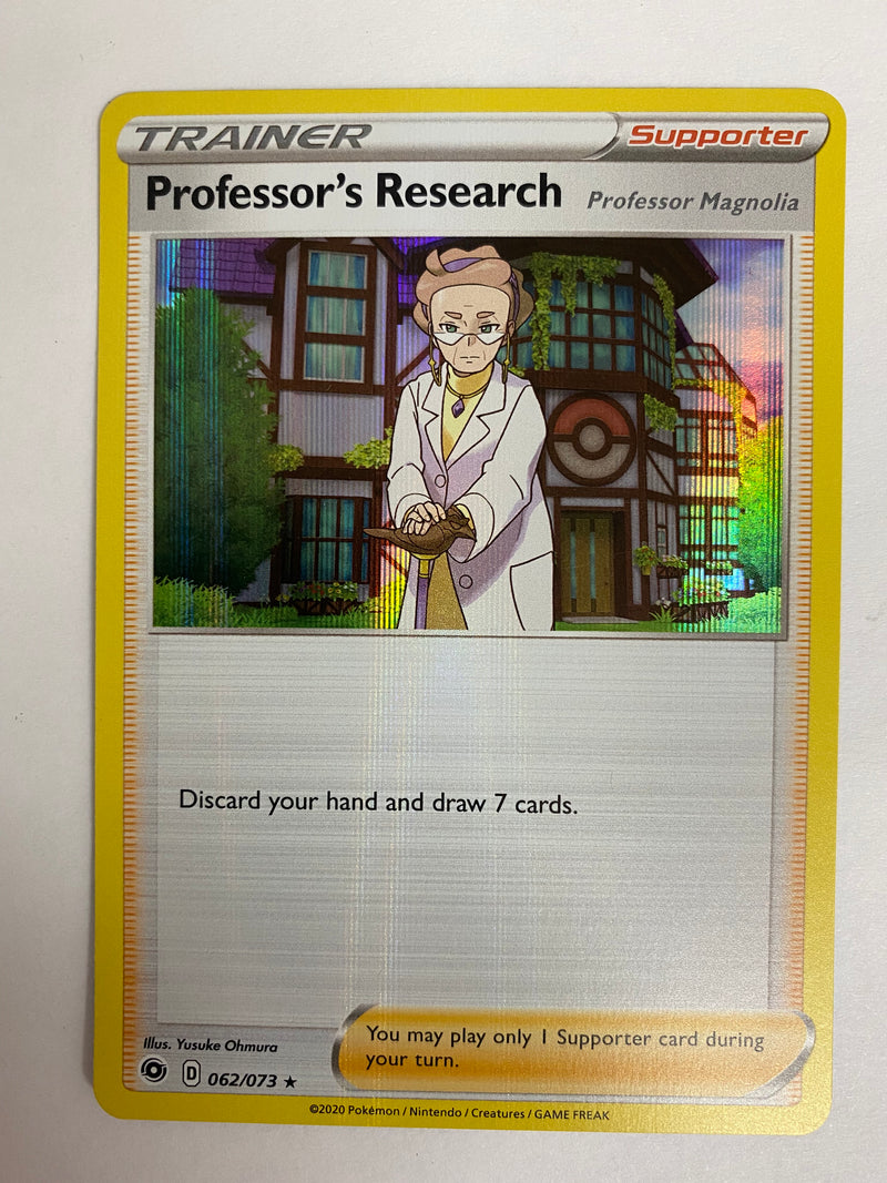 Professor's Research 062/073 Holo Rare Pokémon  NM