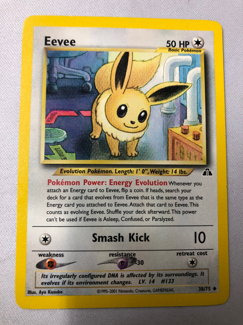 Eevee 38/75 Neo Discovery Unlimited Edition Uncommon Near Mint