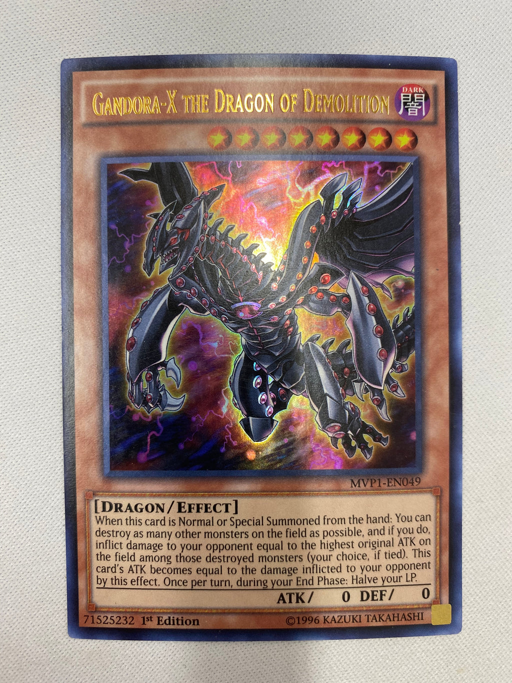 yugioh gandora cards Yugioh Gandora-X The Dragon of Demolition MVP1-EN049 Ultra Rare 1st Ed