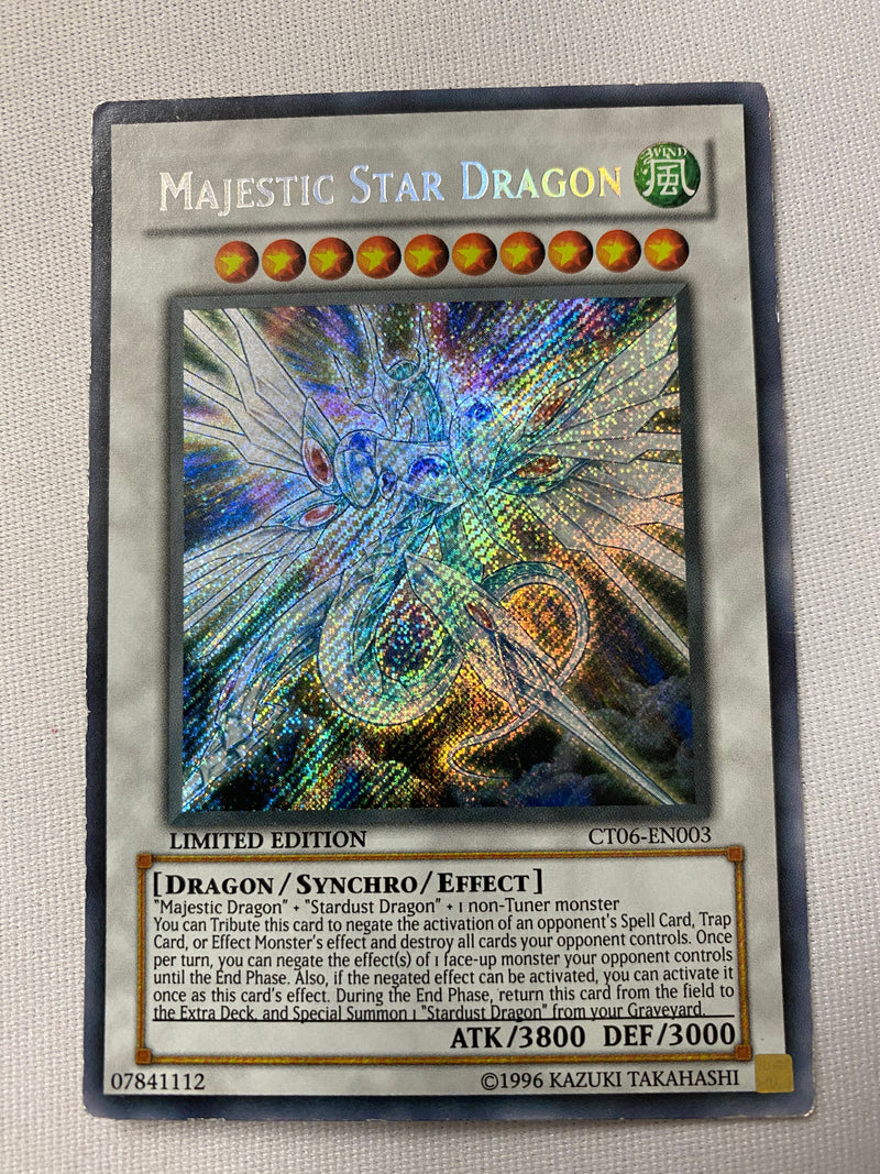 Yugioh Majestic Star Dragon CT06-EN003 Secret Rare Limited Edition Near Mint