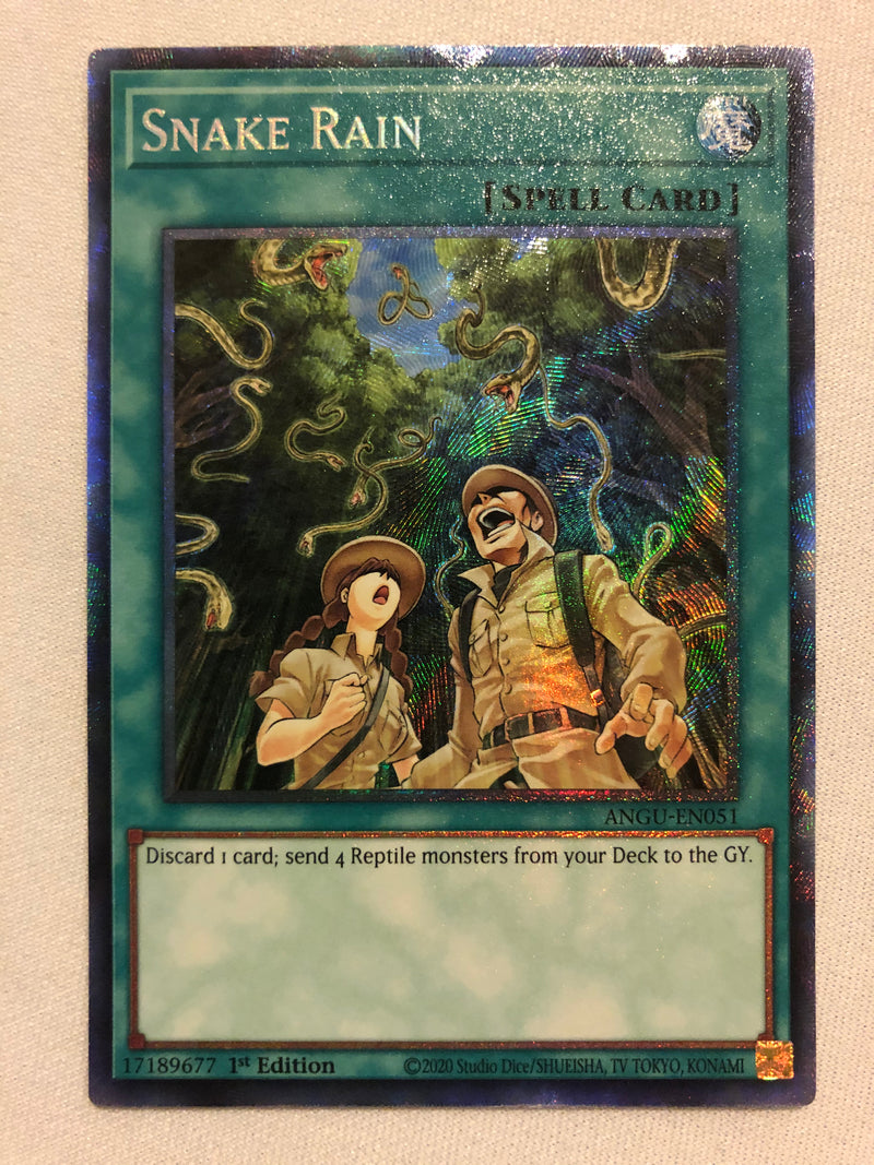 Yugioh Snake Rain ANGU-EN051 Collector's Rare 1st Edition Near Mint