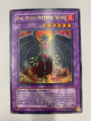 Yugioh  Evil Hero Inferno Wing 1st  Edition Ultra Rare NM