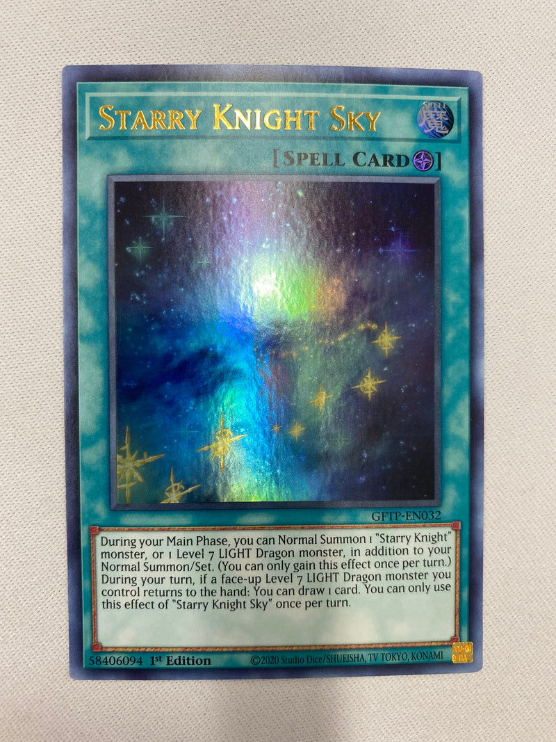 Yugioh Starry Knight Sky GFTP-EN032 Ultra Rare 1st Edition  NM