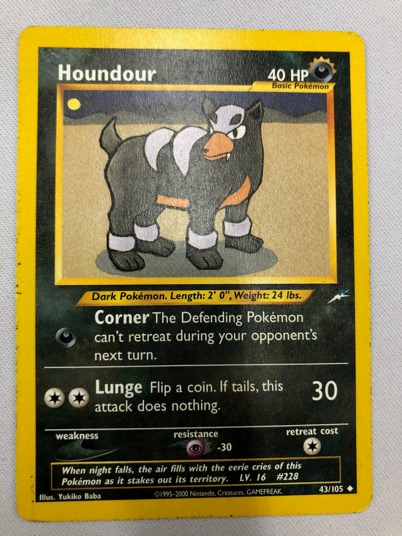 Houndour 43/105 Neo Destiny Unlimited Edition Uncommon Near Mint