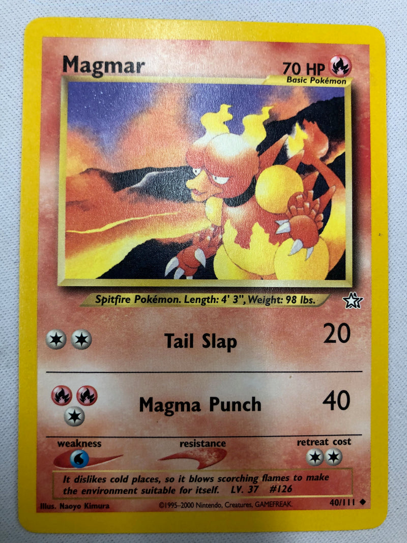 Magmar 40/111 Neo Genesis Unlimited Edition Uncommon Near Mint