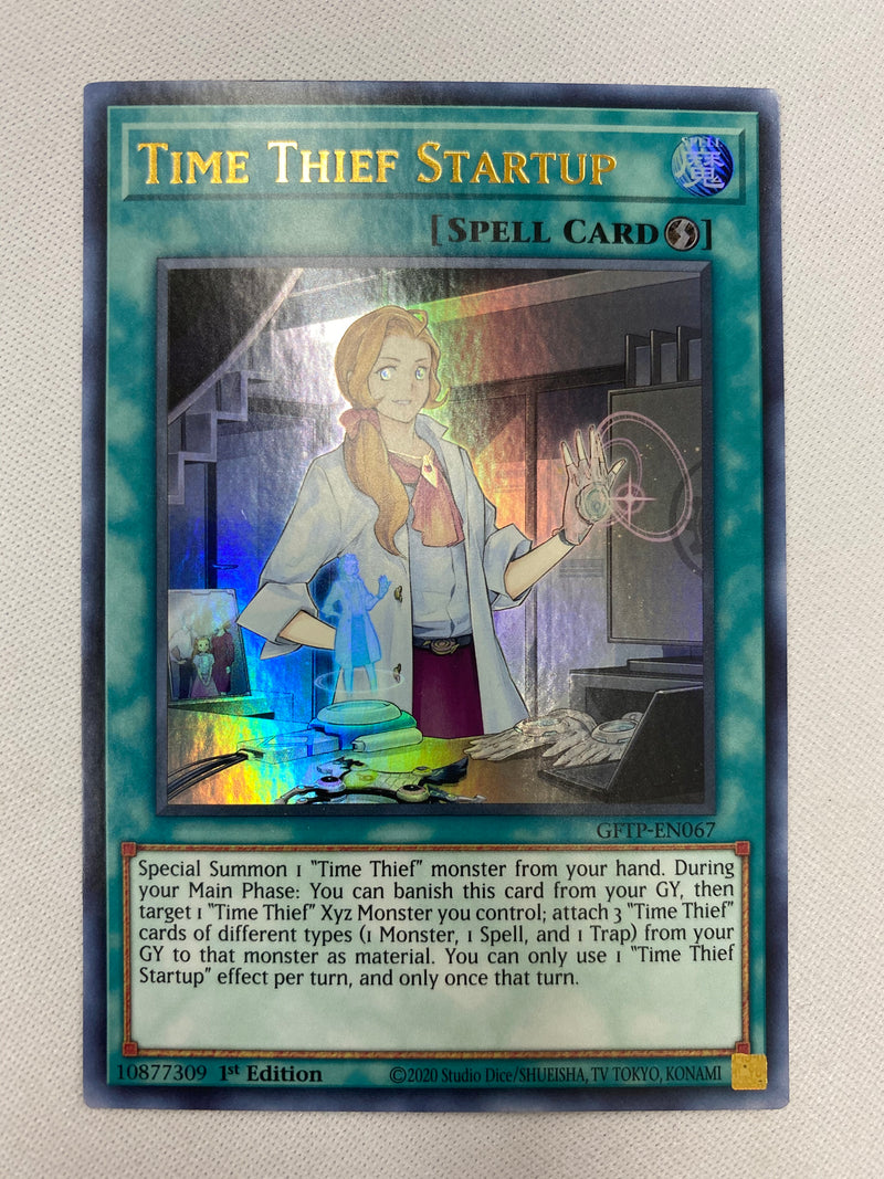 Yugioh Time Thief Startup GFTP-EN067 Ultra Rare 1st Edition NM
