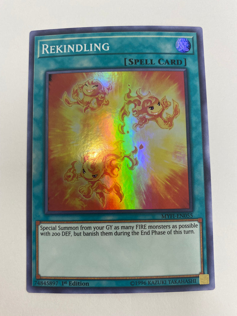 Yugioh Rekindling  MYFI-EN055 Super Rare 1st Edition Near Mint