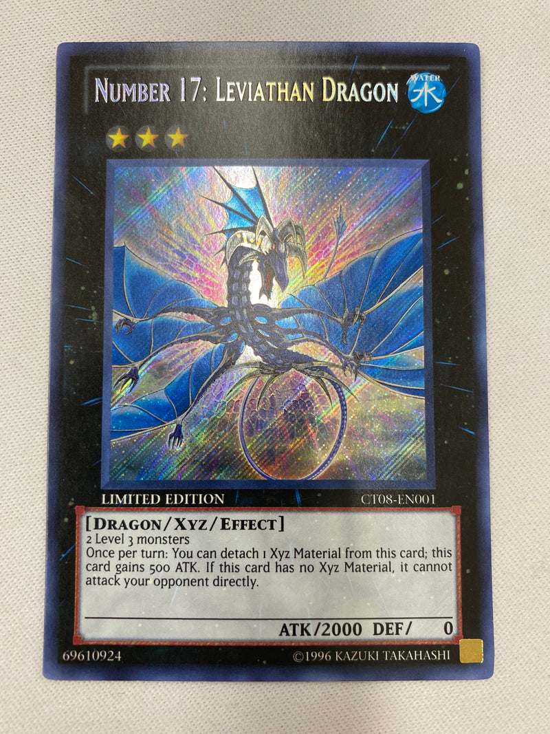 Yugioh Number 17: Leviathan Dragon  Secret Rare  CT08-EN001  Limited Edition NM