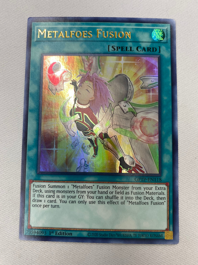 yugioh metalfoes cards Yugioh Metalfoes Fusion GFTP-EN118 Ultra Rare 1st Edition NM