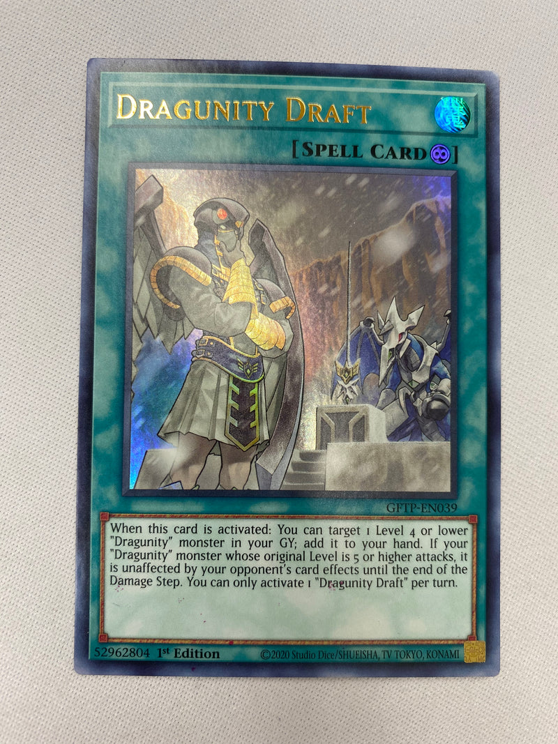 Yugioh Dragunity draft  GFTP-EN039 Ultra Rare 1st  Edition NM
