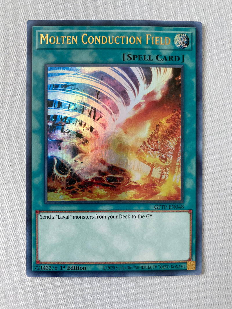 Yugioh Molten Conduction Field GFTP-EN048 Ultra Rare 1st Edition Near Mint