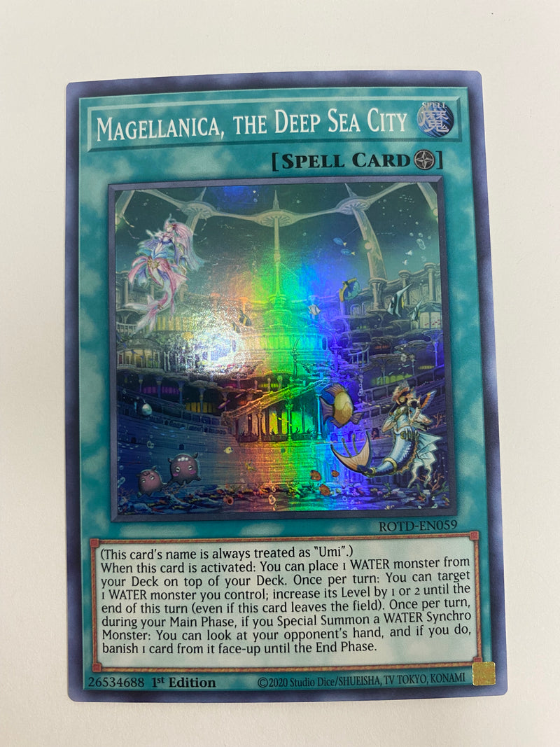 Yugioh Magellanica the Deep Sea City ROTD-EN059 Super Rare 1st Edition Naer Mint