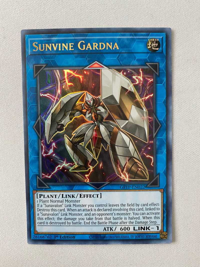 Yugioh Sunvine Gardna GFTP-EN022 Ultra Rare 1st Edition NM