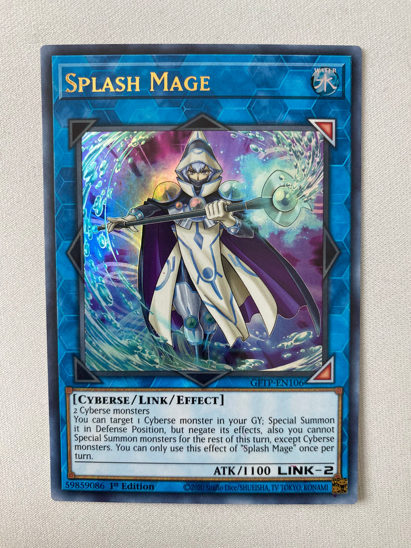 Yugioh  Splash Mage GFTP-EN106 Ultra Rare 1st Edition Near Mint