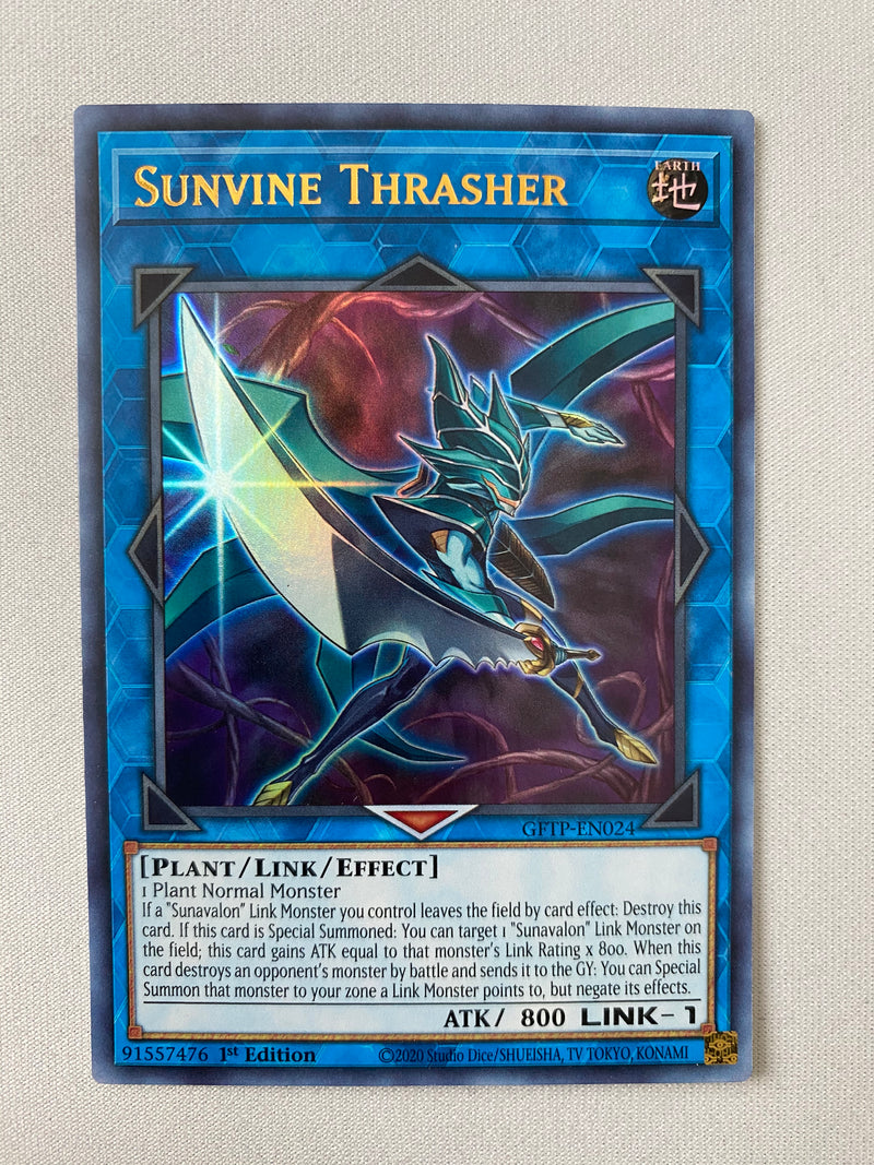 Yugioh Sunvine Thrasher GFTP-EN024 Ultra Rare 1st Edition NM