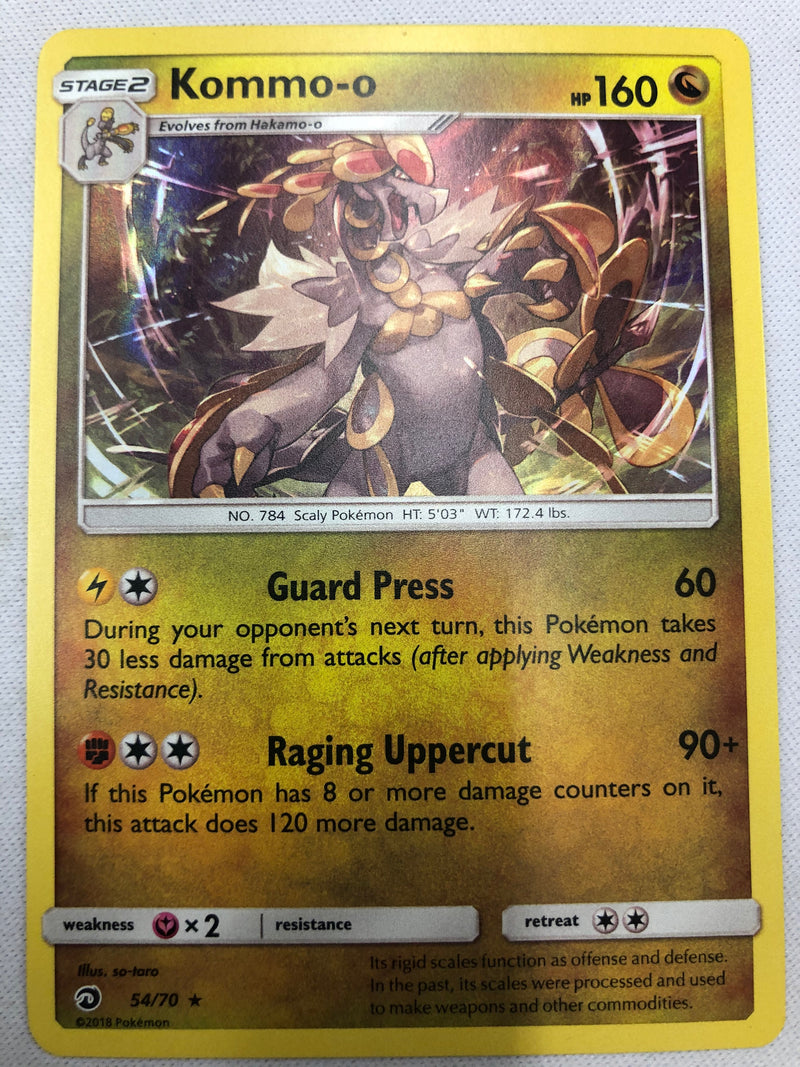 Kommo-o  54/70 Dragon Majesty Rare Holo Foil Near Mint