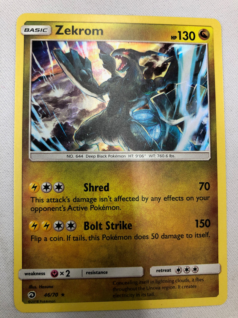 Zekrom 46/70 Dragon Majesty Rare Holo Pokemon Card Foil Near Mint