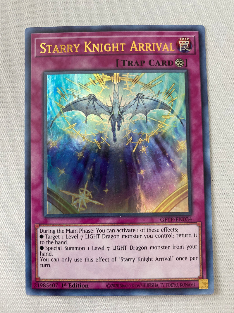 Yugioh  Starry Knight Arrival  GFTP-EN034  Ultra Rare  1st Edition  NM