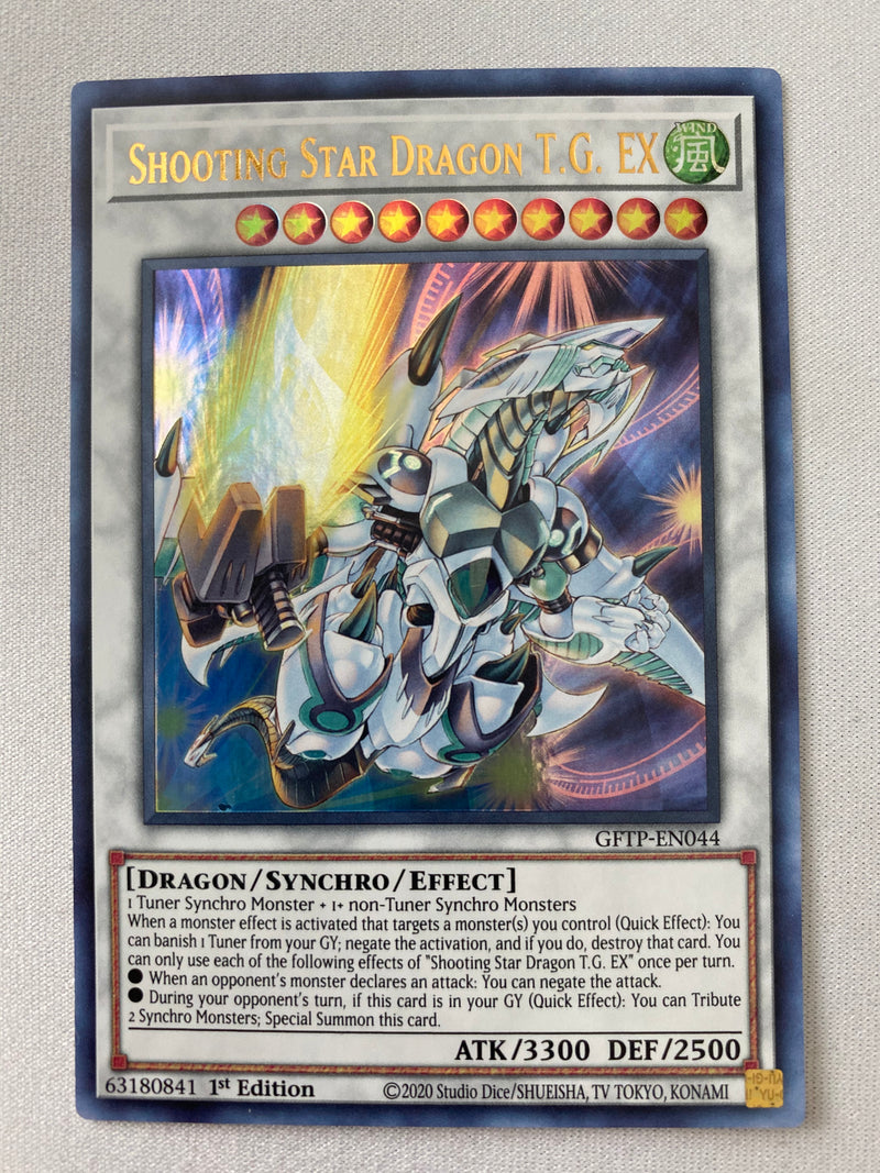 Yugioh Shooting Star Dragon T.G. EX GFTP-EN044 Ultra Rare 1st Edition NM