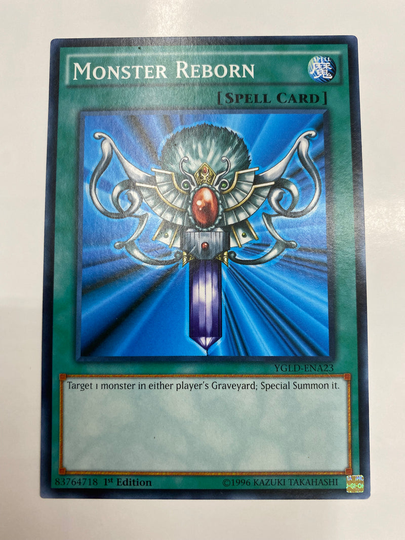 Yugioh  Monster Reborn YGLD-ENB16 Common 1st Edition Near Mint