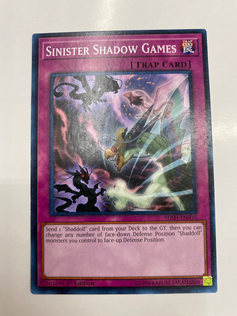 Yugioh Sinister Shadow Games DUEA-EN072 Common 1st Edition Near Mint