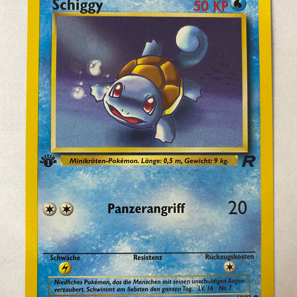 Schiggy 68/82 Team Rocket Pokemon Card NM