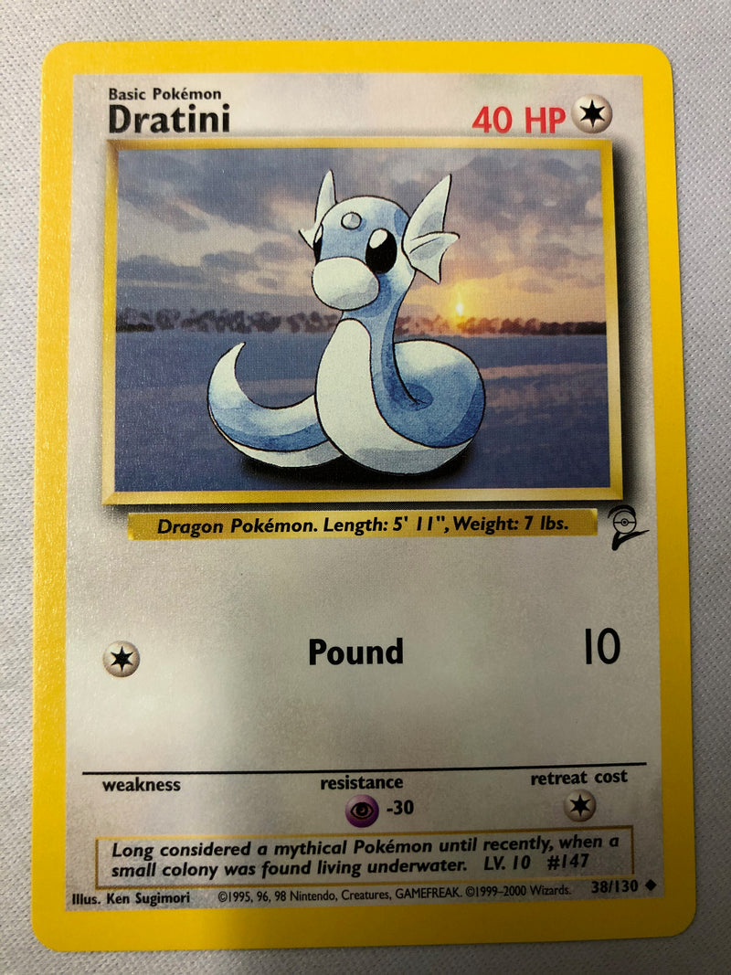 Dratini 38/130 Base Set 2 Unlimited Edition Uncommon Near Mint