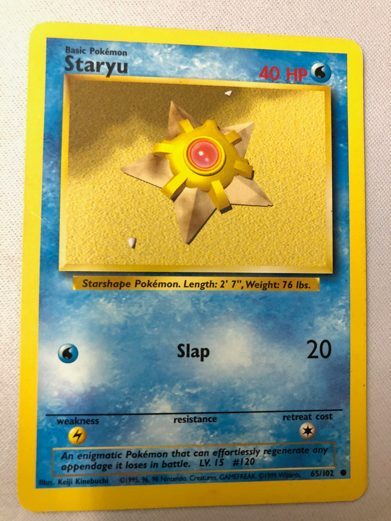 Staryu 65/102 Base Set Unlimited Edition Common Near Mint
