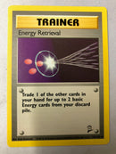 Trainer Energy Retrieval 81/102 Base Set Unlimited Edition Uncommon Near Mint