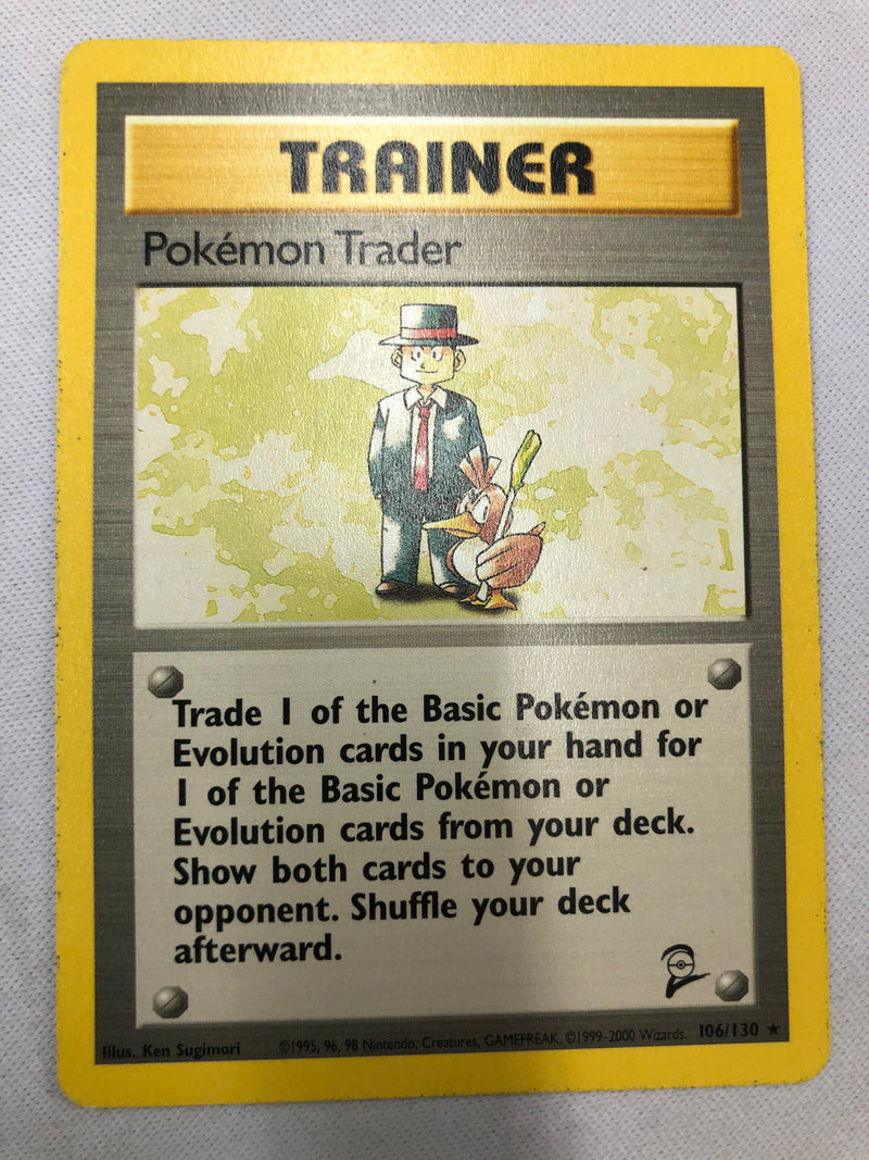 Trainer Pokemon Trainer 106/130 Base Set 2 Unlimited Edition Rare NM