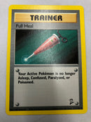 Trainer Full Heal /130 Base Set 2 Unlimited Edition Uncommon NM
