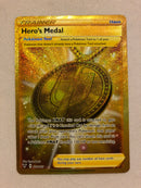 Hero's Medal 201/185 Secret Rare Full Art Vivid Voltage Pokemon Card Near Mint