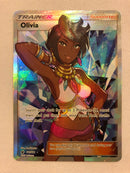 Olivia 111/111 SM Crimson Invasion Holo Rare Pokemon Card Near Mint