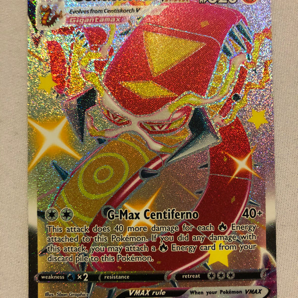 Centiskorch VMAX SV109/SV122 Shiny Full Art Shining Fates Pokemon Card